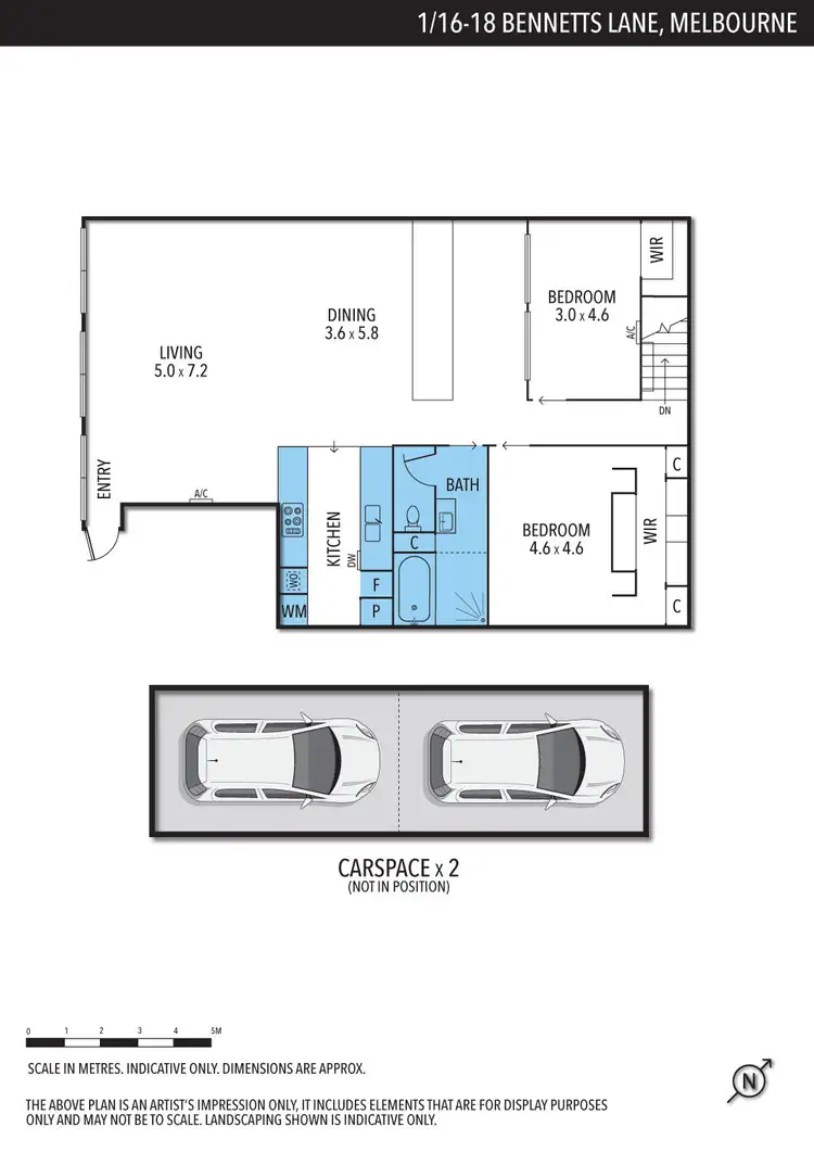 Floorplan of Homely house listing, 1/16-18 Bennetts Lane, Melbourne VIC 3000