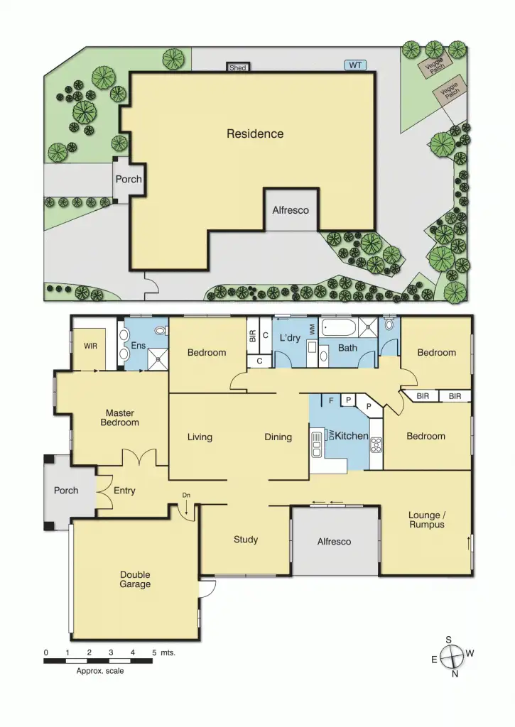 Floorplan of Homely house listing, 1 Bedervale Loop, Doreen VIC 3754