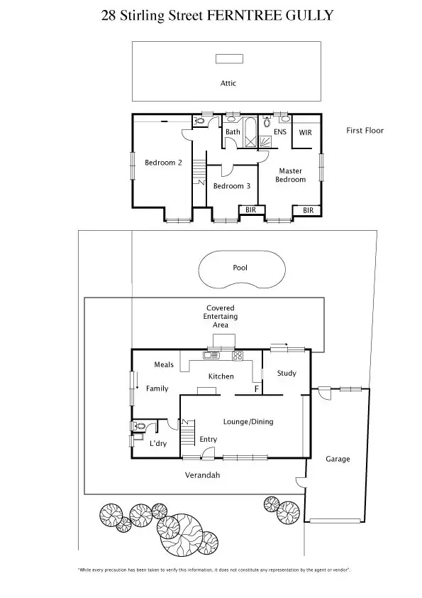 Floorplan of Homely house listing, 28 Stirling Street, Ferntree Gully VIC 3156