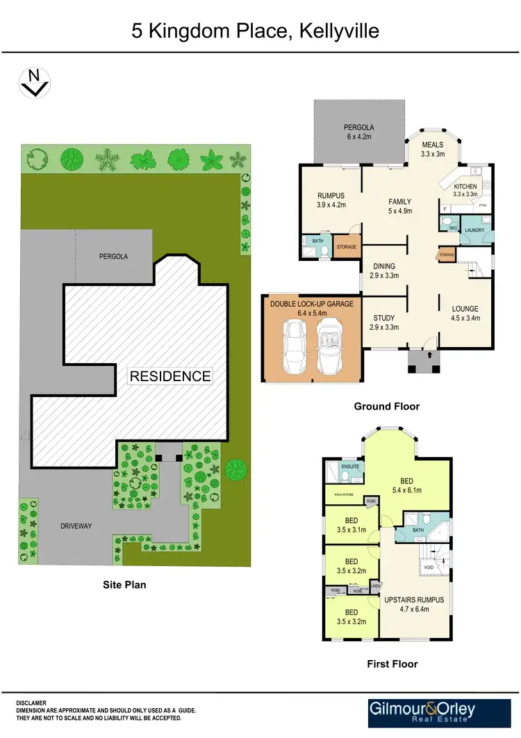 Floorplan of Homely house listing, 5 Kingdom Place, Kellyville NSW 2155