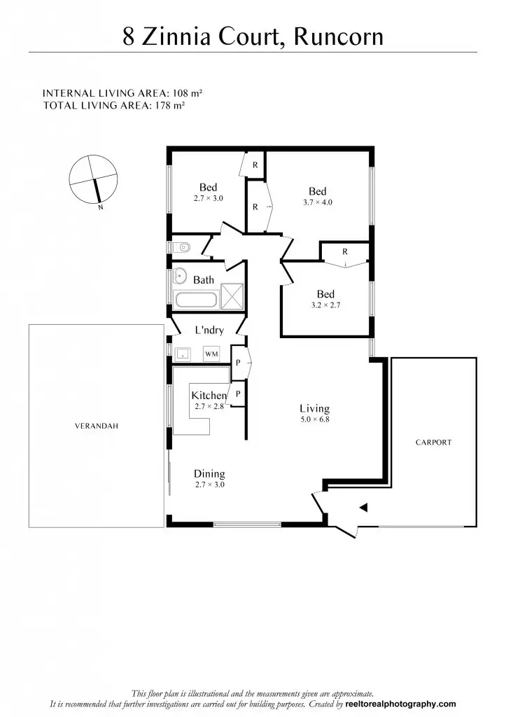 Floorplan of Homely house listing, 8 Zinnia Court, Runcorn QLD 4113