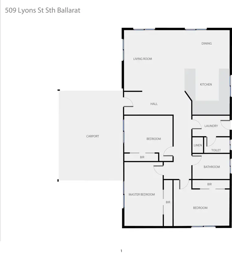 Floorplan of Homely house listing, 509 Lyons Street South, Ballarat Central VIC 3350