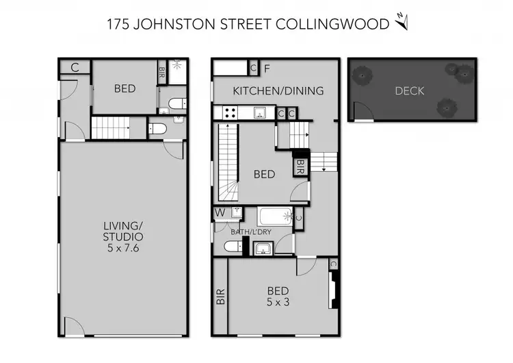 Floorplan of Homely house listing, 175 Johnston Street, Collingwood VIC 3066