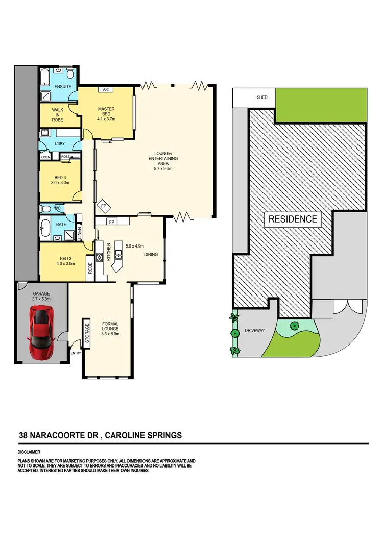 Floorplan of Homely house listing, 38 Naracoorte Drive, Caroline Springs VIC 3023