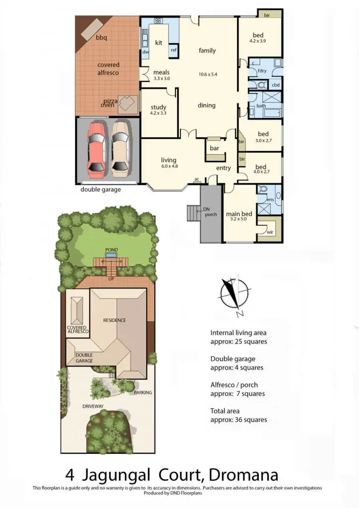 Floorplan of Homely house listing, 4 Jagungal Court, Dromana VIC 3936