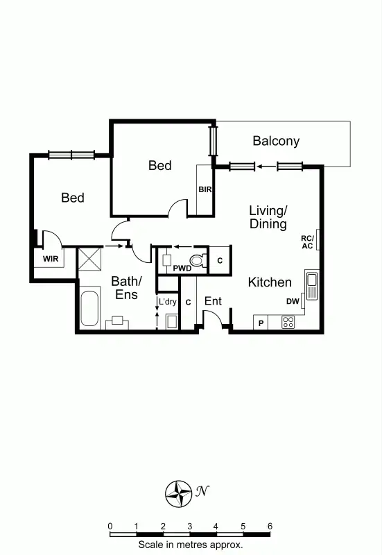 Floorplan of Homely apartment listing, 11/24 Woorayl Street, Carnegie VIC 3163