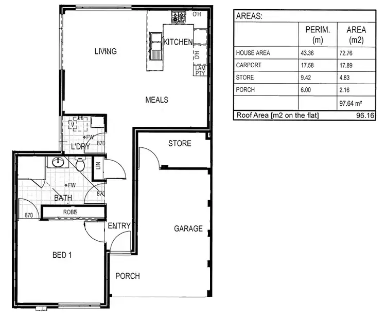 Floorplan of Homely villa listing, 23b Howell Vista, Beaconsfield WA 6162