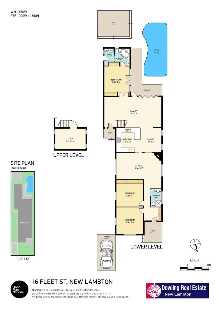 Floorplan of Homely house listing, 16 Fleet Street, New Lambton NSW 2305