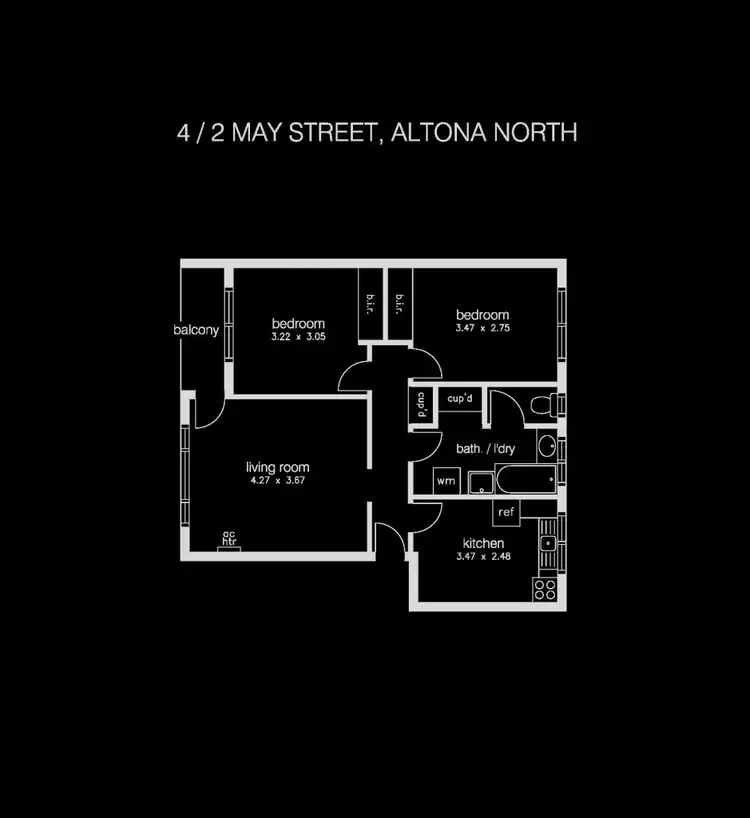 Floorplan of Homely apartment listing, 4/2 May Street, Altona North VIC 3025