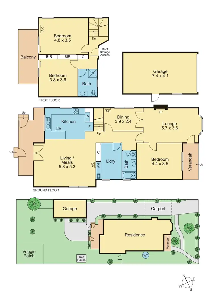 Floorplan of Homely house listing, 8 Allenby Street, Frankston VIC 3199