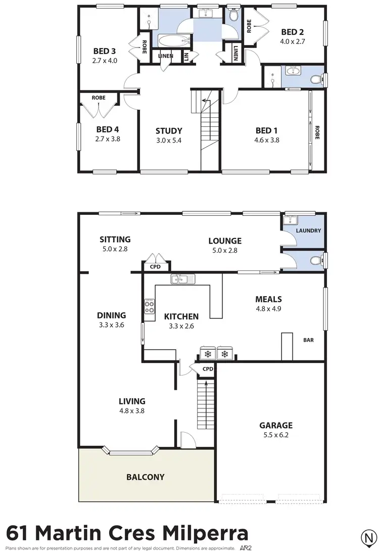 Floorplan of Homely house listing, 61 Martin Crescent, Milperra NSW 2214