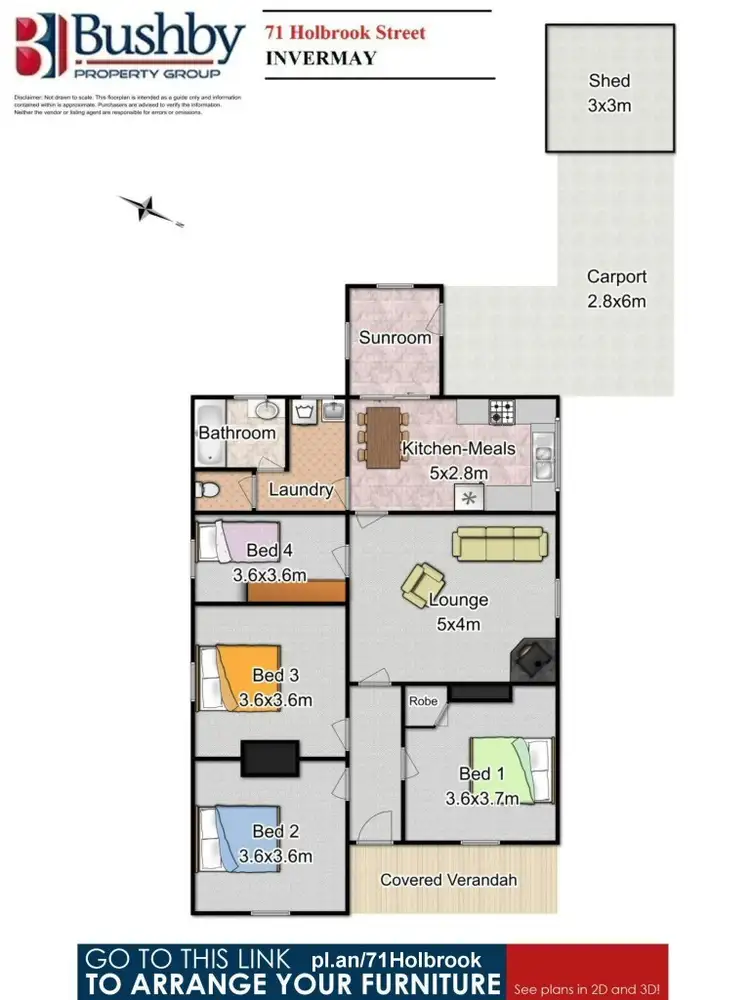 Floorplan of Homely house listing, 71 Holbrook Street, Invermay TAS 7248