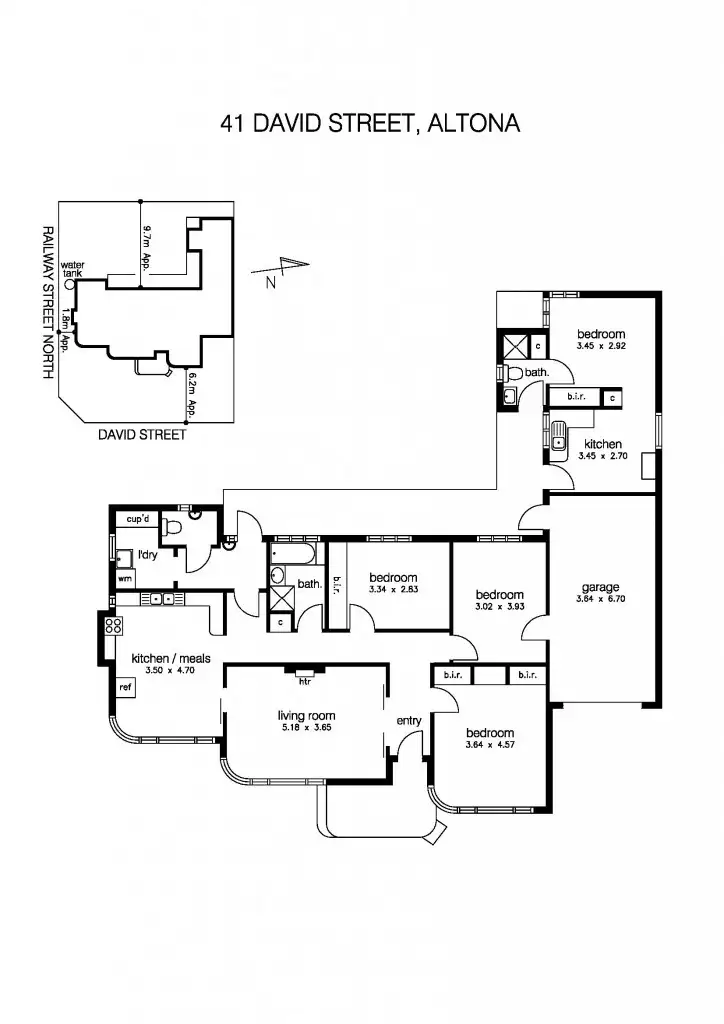 Floorplan of Homely house listing, 41 David Street, Altona VIC 3018