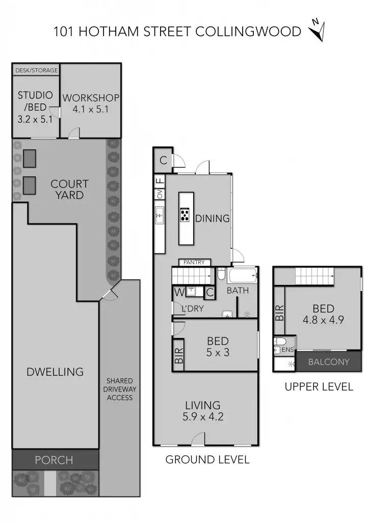 Floorplan of Homely house listing, 101 Hotham Street, Collingwood VIC 3066
