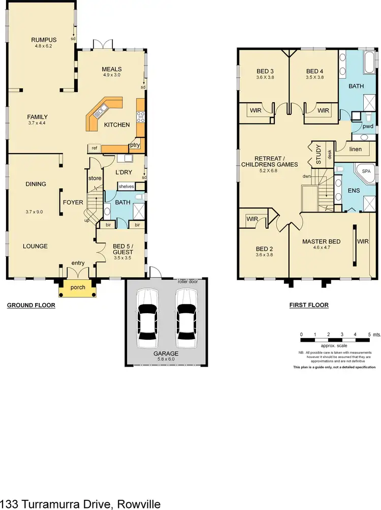 Floorplan of Homely house listing, 133 Turramurra Drive, Rowville VIC 3178