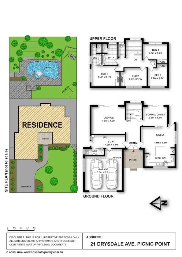 Floorplan of Homely house listing, 21 Drysdale Avenue, Picnic Point NSW 2213