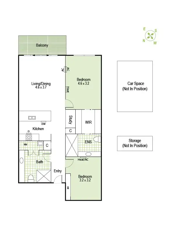 Floorplan of Homely apartment listing, 301/77 Nott Street, Port Melbourne VIC 3207