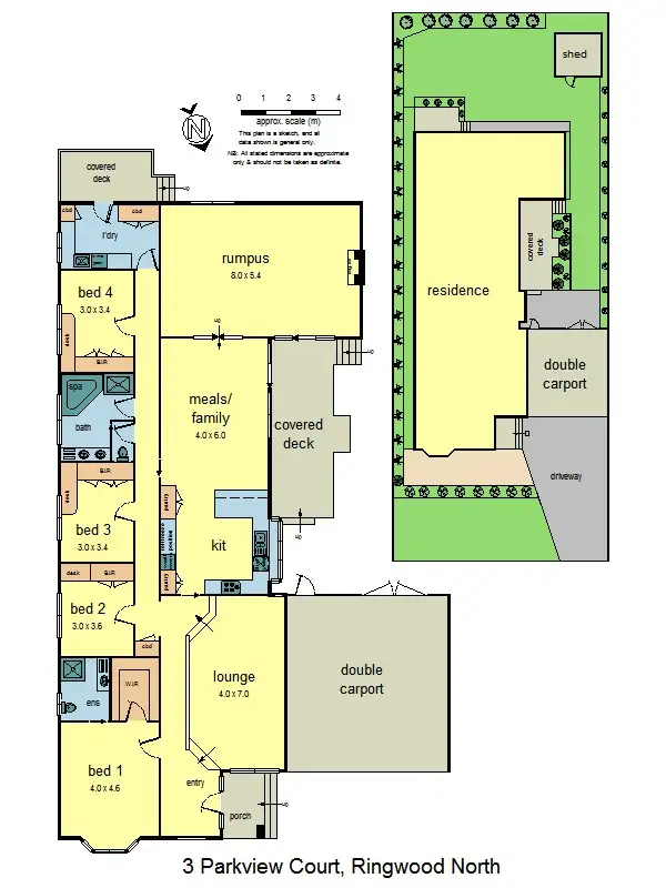 Floorplan of Homely house listing, 3 Parkview Court, Ringwood North VIC 3134