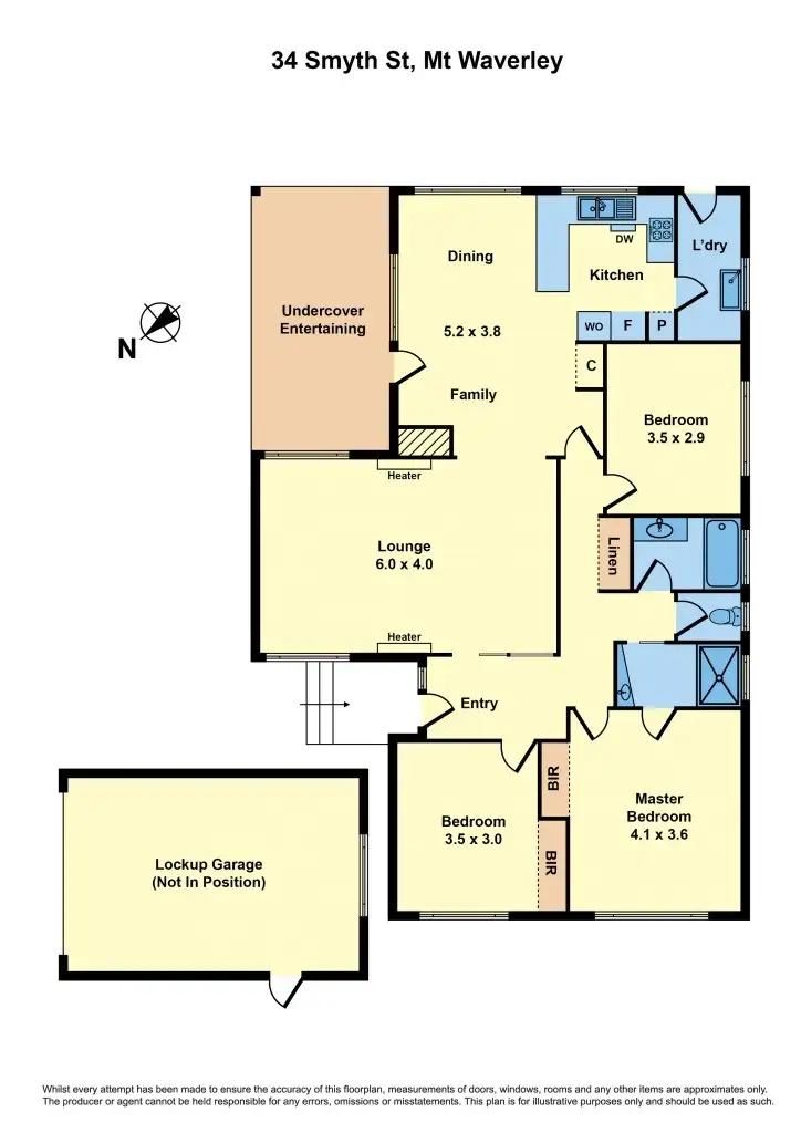 Floorplan of Homely house listing, 34 Smyth Street, Mount Waverley VIC 3149
