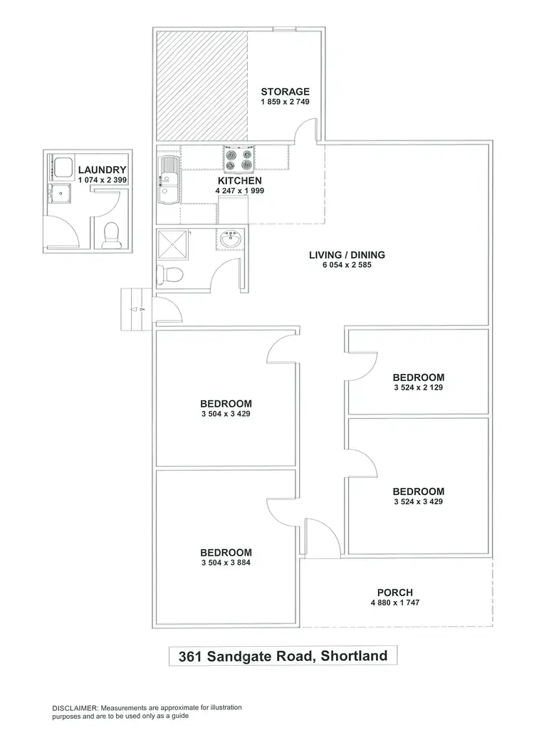 Floorplan of Homely house listing, 361 Sandgate Road, Shortland NSW 2307