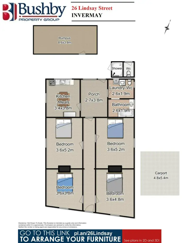 Floorplan of Homely house listing, 26 Lindsay Street, Invermay TAS 7248