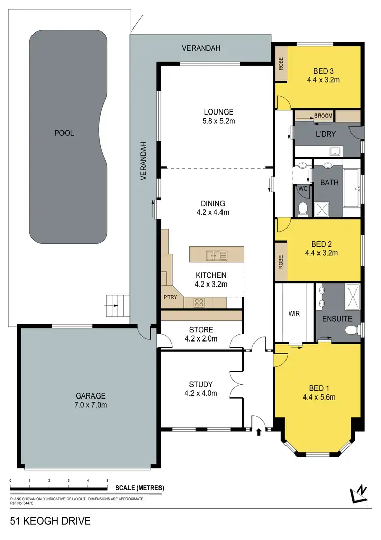 Floorplan of Homely house listing, 51 Keogh Drive, Spring Gully VIC 3550