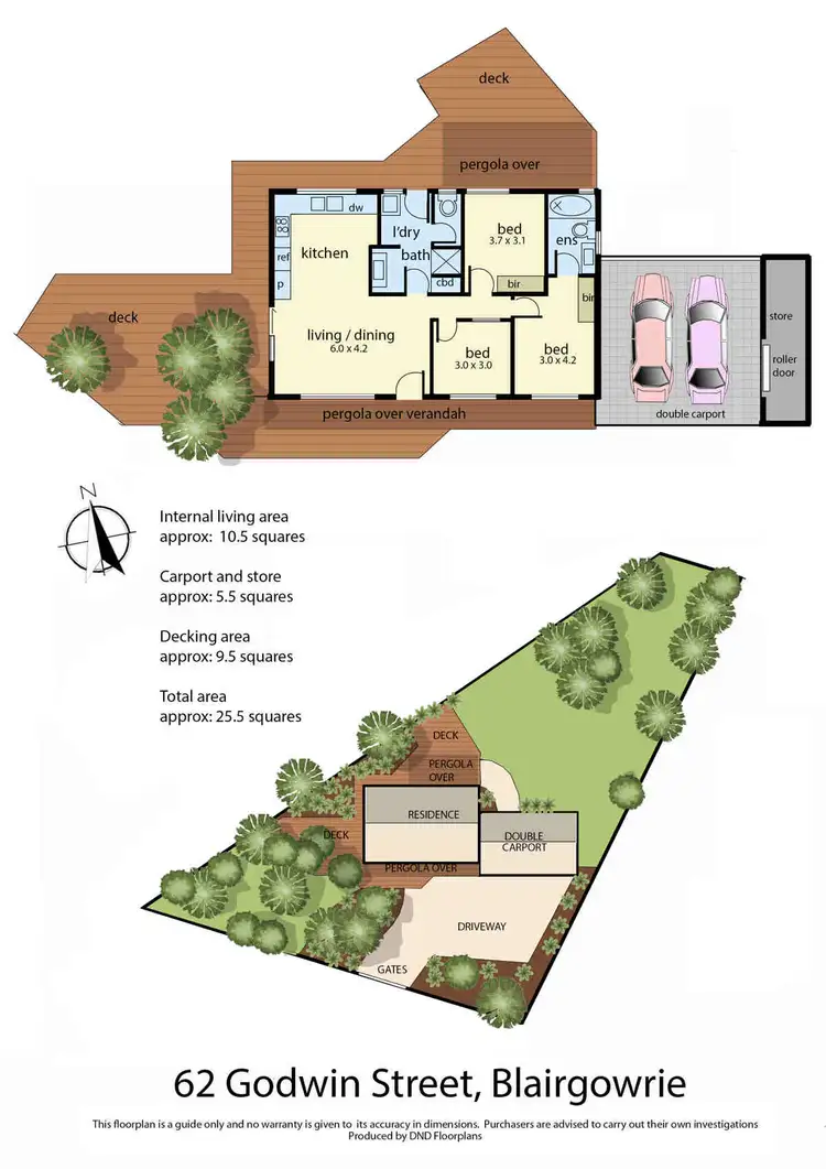 Floorplan of Homely house listing, 62 Godwin Street, Blairgowrie VIC 3942