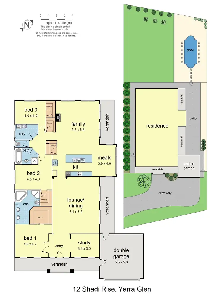 Floorplan of Homely house listing, 12 Shadi Rise, Yarra Glen VIC 3775
