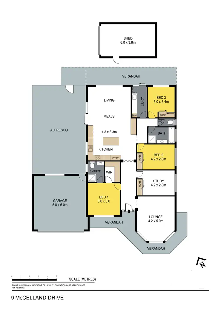 Floorplan of Homely house listing, 9 McClelland Drive, Eaglehawk VIC 3556
