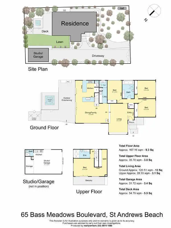 Floorplan of Homely house listing, 65 Bass Meadows Boulevard, St Andrews Beach VIC 3941