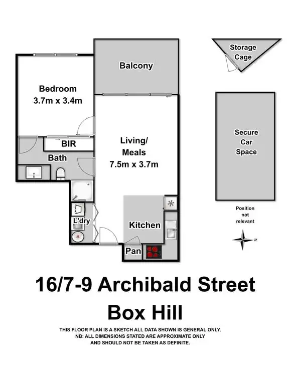 Floorplan of Homely apartment listing, 16/7-9 Archibald Street, Box Hill VIC 3128