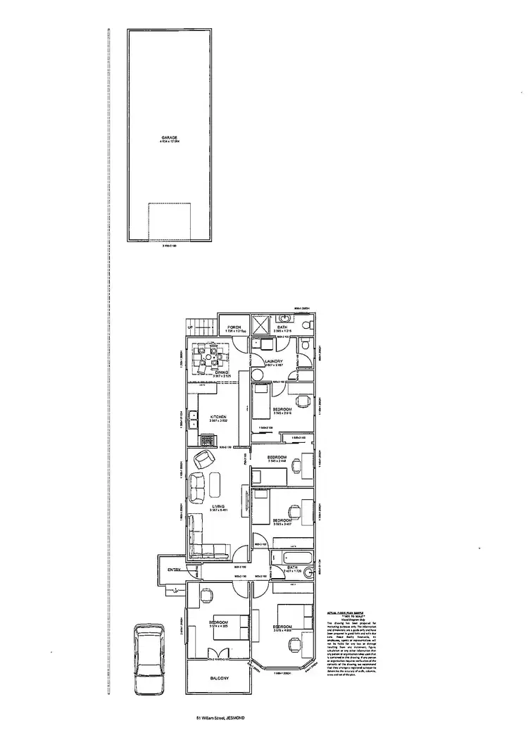 Floorplan of Homely house listing, 51 William Street, Jesmond NSW 2299