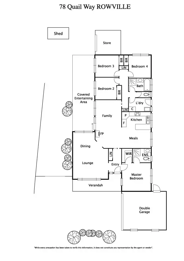 Floorplan of Homely house listing, 78 Quail Way, Rowville VIC 3178