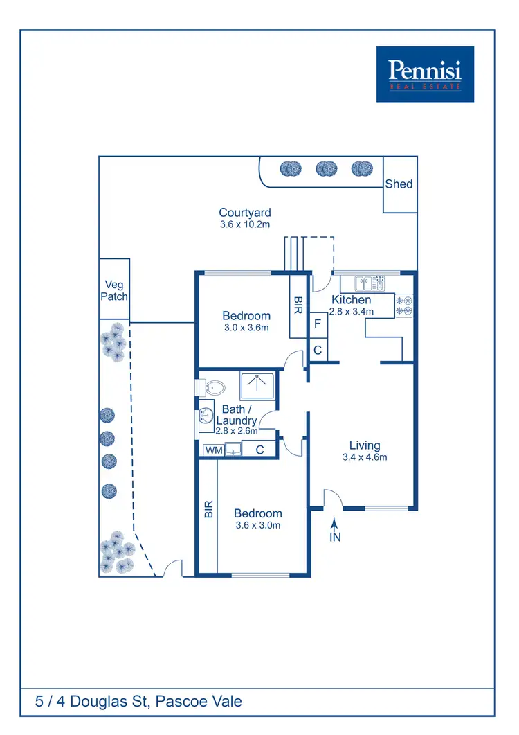 Floorplan of Homely unit listing, 5/4 Douglas Street, Pascoe Vale VIC 3044