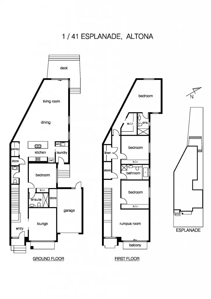 Floorplan of Homely townhouse listing, 41 Esplanade, Seaholme VIC 3018