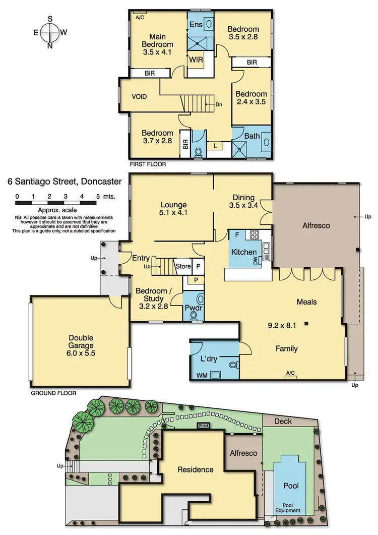 Floorplan of Homely house listing, 6 Santiago Street, Doncaster VIC 3108