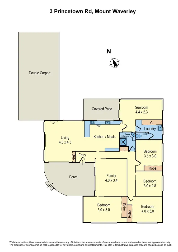 Floorplan of Homely house listing, 3 Princetown Road, Mount Waverley VIC 3149