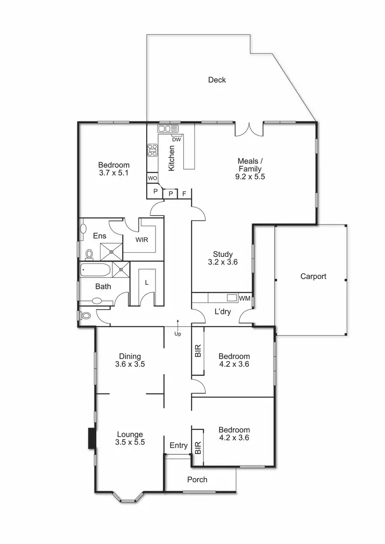 Floorplan of Homely house listing, 13 Queen Street, Ormond VIC 3204