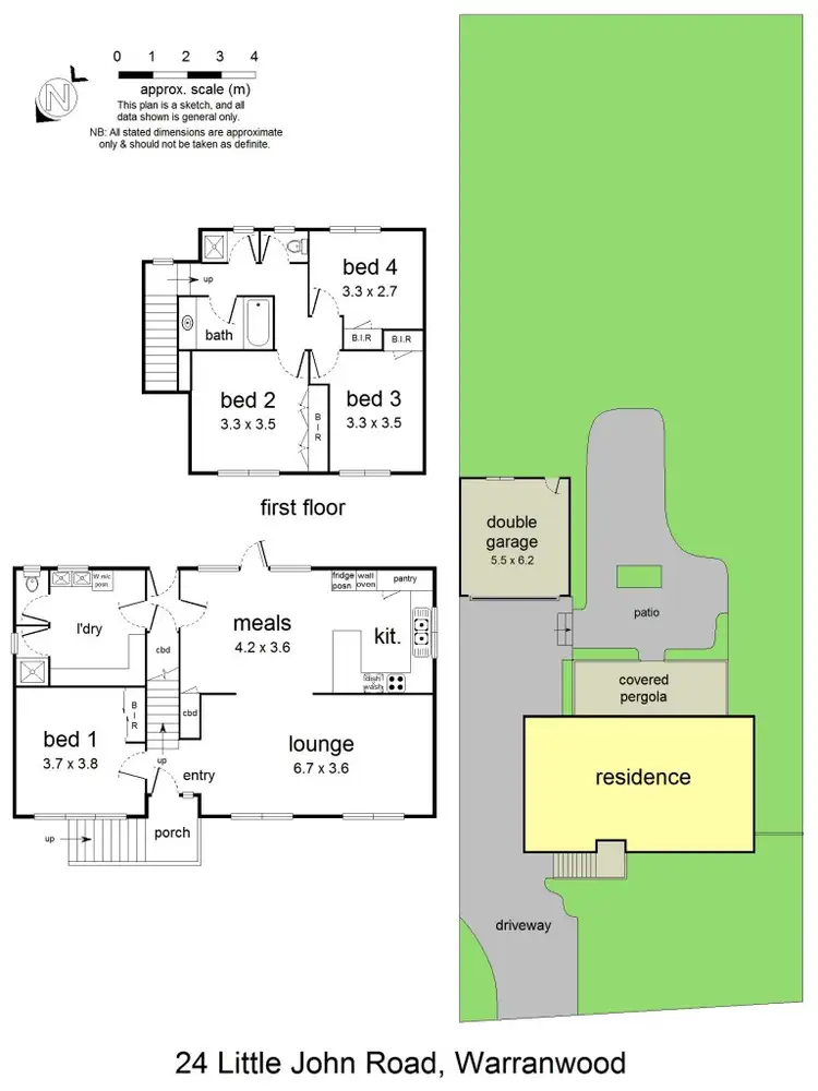 Floorplan of Homely house listing, 24 Little John Road, Warranwood VIC 3134