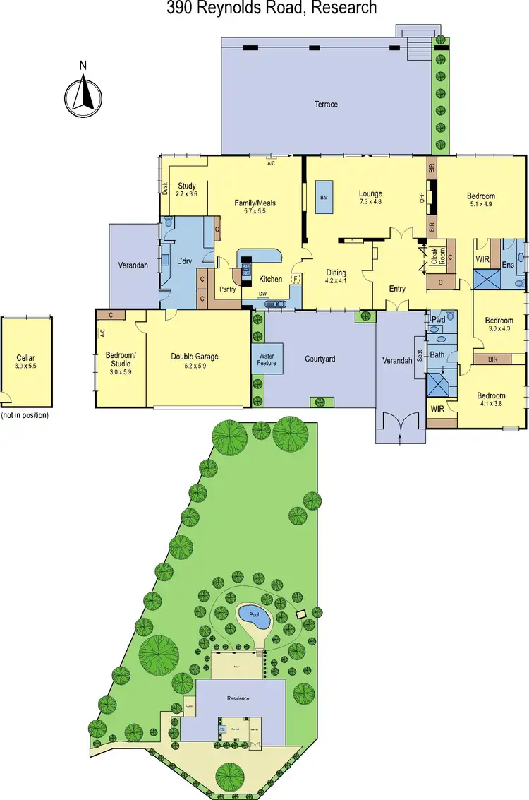 Floorplan of Homely house listing, 390 Reynolds Road, Research VIC 3095