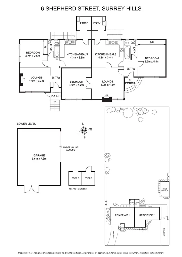 Floorplan of Homely house listing, 6 Shepherd Street, Surrey Hills VIC 3127