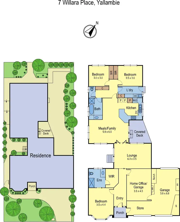 Floorplan of Homely house listing, 7 Willaura Place, Yallambie VIC 3085