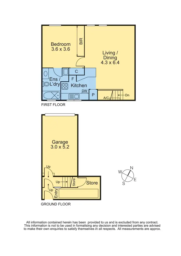 Floorplan of Homely townhouse listing, 9 Birch Lane, Kensington VIC 3031
