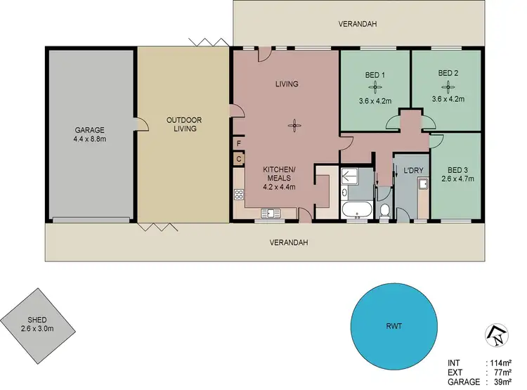 Floorplan of Homely house listing, 29 Wirrinilla Drive, Macclesfield SA 5153