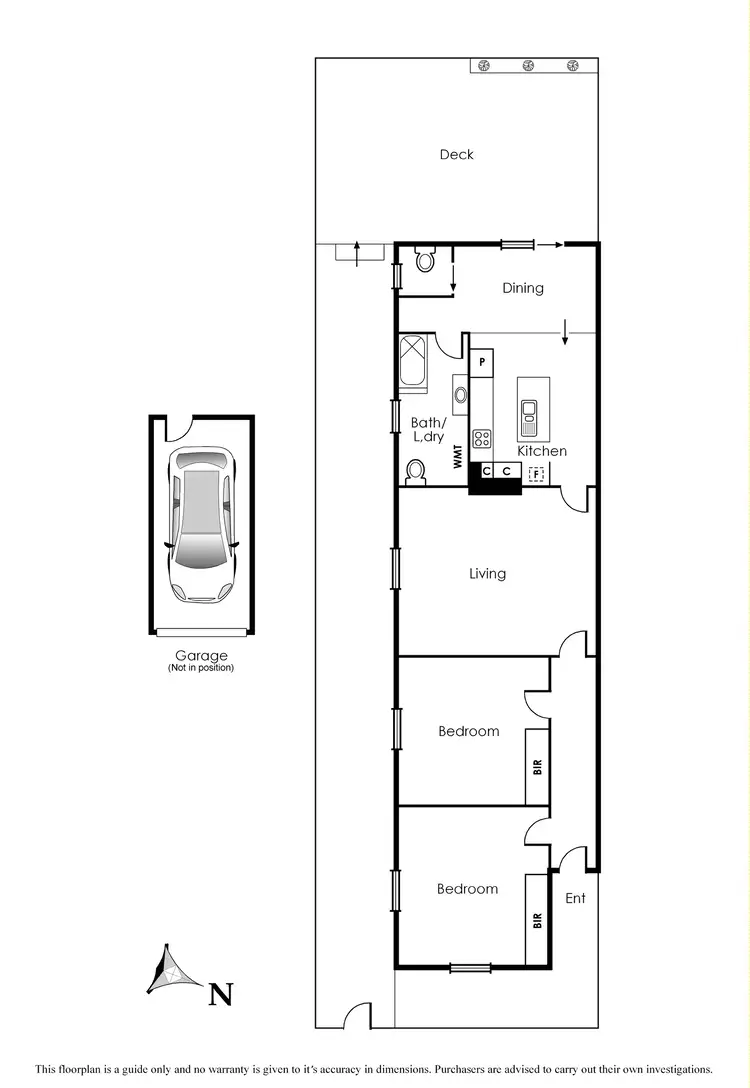 Floorplan of Homely unit listing, 107B Nepean Highway, Aspendale VIC 3195