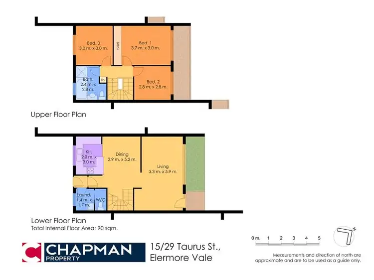 Floorplan of Homely townhouse listing, 15/29 Taurus Street, Elermore Vale NSW 2287