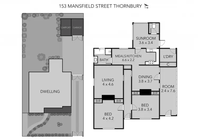 Floorplan of Homely house listing, 153 Mansfield Street, Thornbury VIC 3071