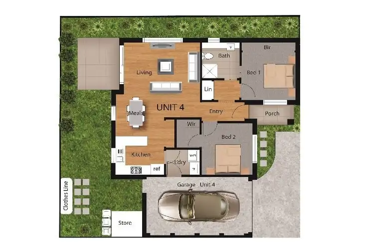 Floorplan of Homely unit listing, 4/3 McKellar Street, Watsonia VIC 3087