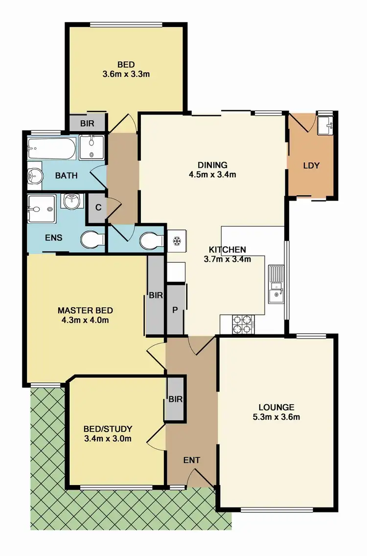 Floorplan of Homely house listing, 10 Bellbird Drive, Whittlesea VIC 3757