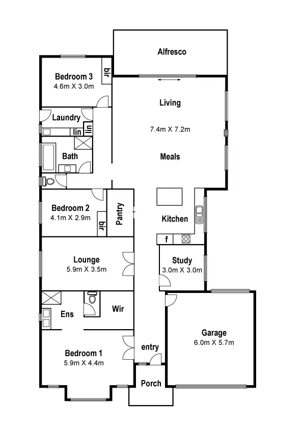 Floorplan of Homely house listing, 62 Saltlake Boulevard, Epping VIC 3076
